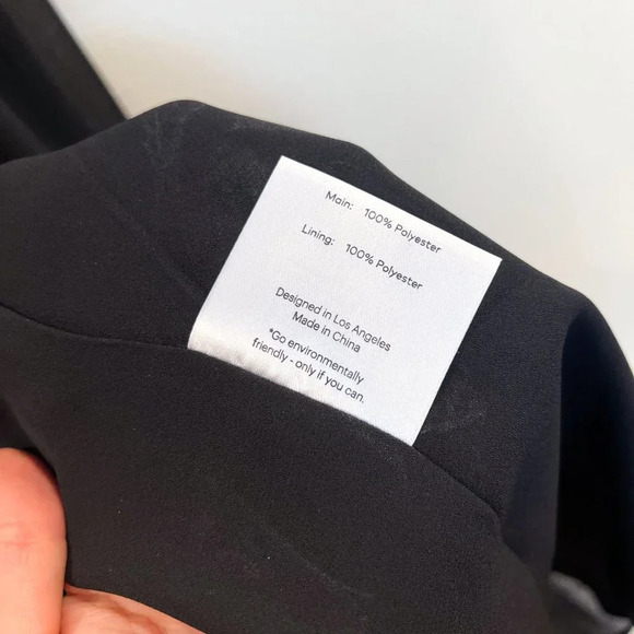 Fame and Partners Black V Neck Strappy Adjustable Tiered Classic Mini Dress NWT - Picture 11 of 11